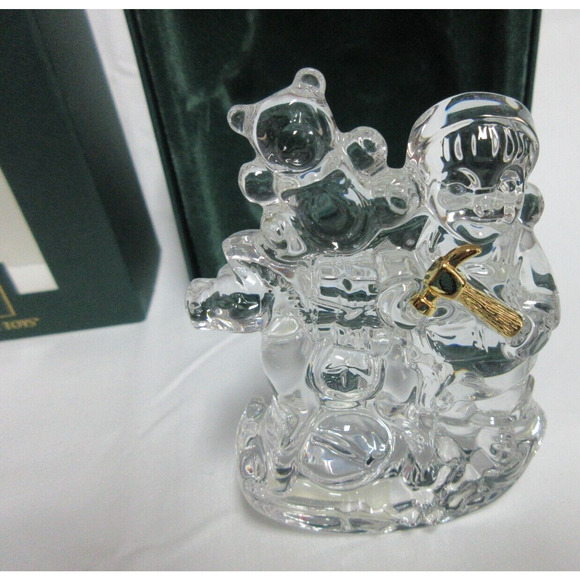 MARQUIS WATERFORD CRYSTAL ELVES MAKING THE TOYS SANTA CLAUS IS COMING TO TOWN - Picture 4 of 8